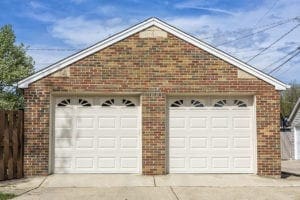 white Garage doors