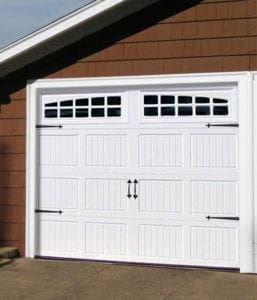 white Garage doors