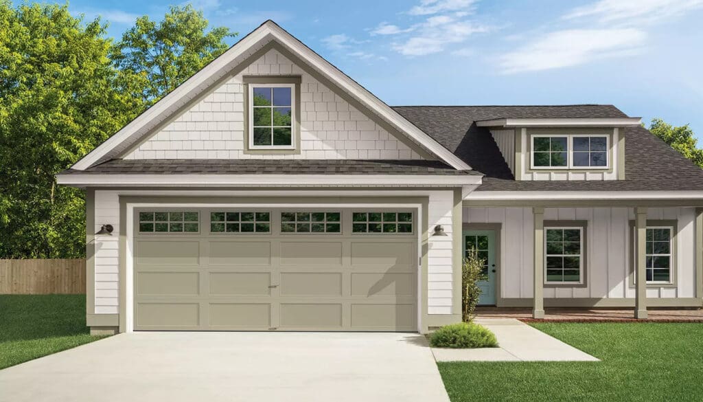 Home with Clopay Bridgeport Steel series garage doors