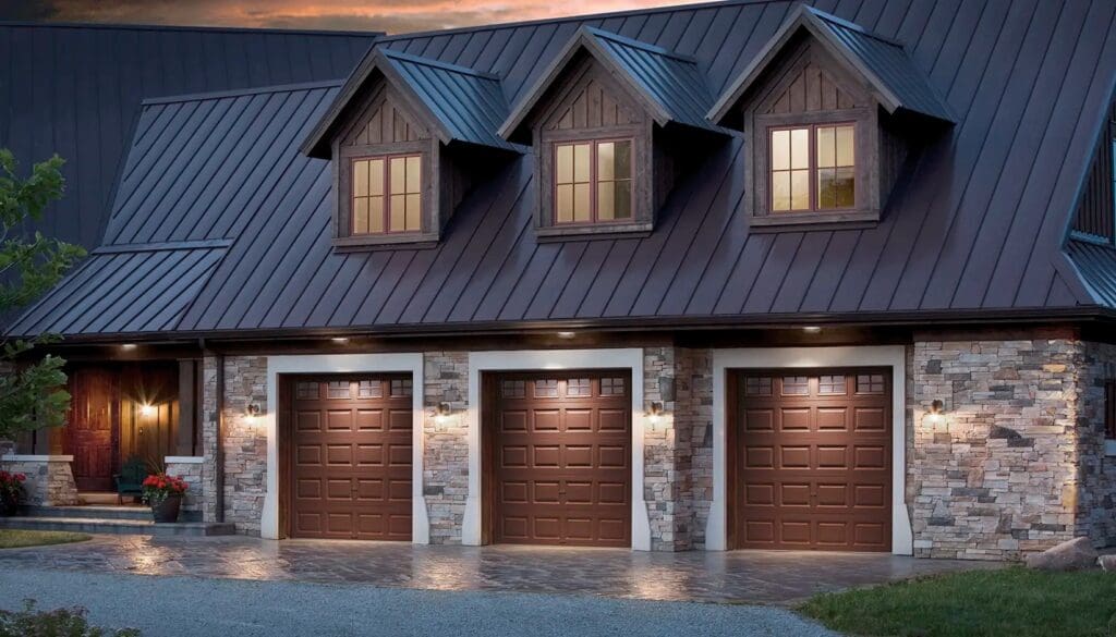 Home with Clopay Classic Steel series garage doors